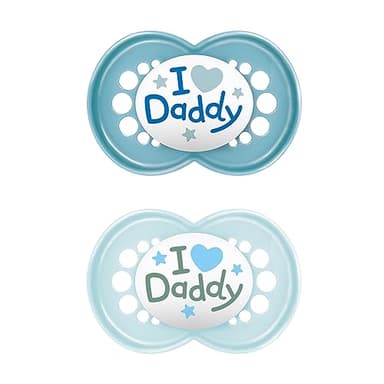 MAM Silicone original 6-16 Daddy Blue
