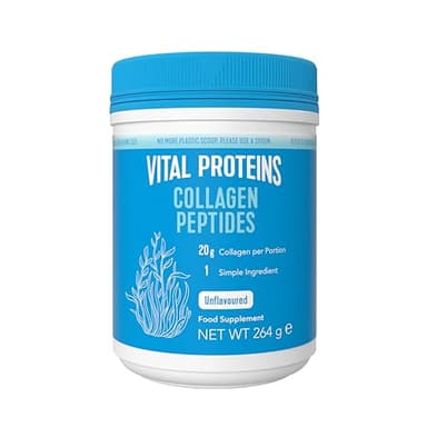 Vital Proteins Collagen Peptides complément alimentaire(Type I, III), Collagène hydrolysé Non Aromatisé, Cheveux, Ongles, Peau, Sans Gluten, Sans colorant ni Conservateur 20g par portion, 264g