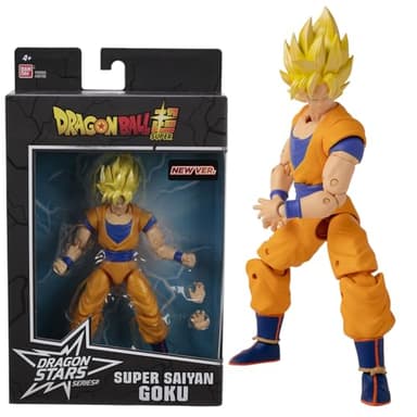 BANDAI - Dragon Ball Super - Figurine Dragon Star 17 cm - Super Saiyan Goku - Licence Officielle Dragon Ball - Figurine articulée Goku - Jouet Enfant 4 Ans et + - Figurine d'action - 36192