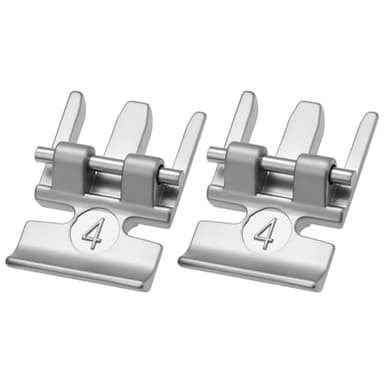 EMSea Lot de 2 Pieds pour Fermeture éclair pour Machines à Coudre 820248096 98-694884-00 Compatible avec Pfaff