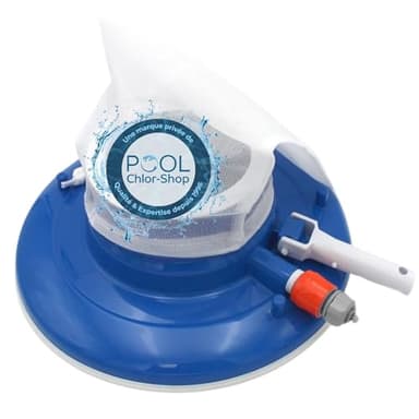 Duraol Aspirateur Jet Vac Jumbo I Aspirateur de Piscine de Haute Qualité Selon Le Principe Venturi I À Raccorder au Tuyau d'Arrosage I Nettoyeur de Piscine avec Filet pour Un Nettoyage Optimal
