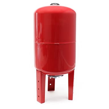 Wiltec Réservoir pression à vessie – 50 Litres – en Acier – Version verticale – Surpresseur pour la surpression eau domestique – Réservoir Cuve suppresseur pour pompe