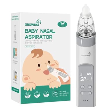 Mouché Bébé Électrique, Aspirateur Nasal Bébé Avec 3 Embouts En Silicone Souple, Aspiration Réglable, Aspirateur Nasal Électrique Pour Bébé, Musique Et Lumière Intégré