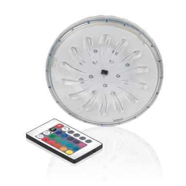 Gre PLED1C – Projecteur LED de couleur pour piscines hors sol en acier, 1,8 W, 15 x 15 x 3 cm