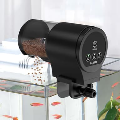 Distributeur automatique de poissons GERUI: capacité de 100 ml, distributeur d'alimentation de poisson résistant à l'humidité pour aquarium, réservoir de poisson