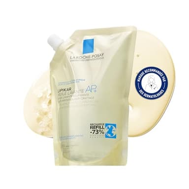 La Roche-Posay - Lipikar Huile Lavante AP+ - Recharge Huile de Douche Anti-irritation et Anti-grattage - Peaux sèches à Tendance Atopique et Eczéma - A Base de Beurre de karité et Niacinamide
