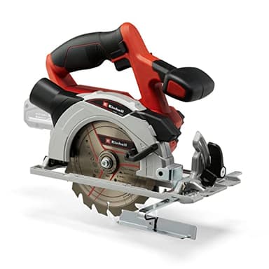Einhell Scie circulaire 150mm sans fil TE-CS 18/150 Li-Solo Power X-Change (18V, Réglage sans outil de la profondeur de coupe et de l’angle d’inclinaison, LED) Livré sans Batterie ni Chargeur