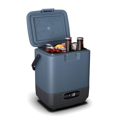 Klarstein SwiftFrost 12L Glaciere Electrique avec Congelateur - Compresseur, LED, Dual Power (12V/230V), -20°C à 20°C, Modes ECO & MAX, Idéale pour Camping & Voiture