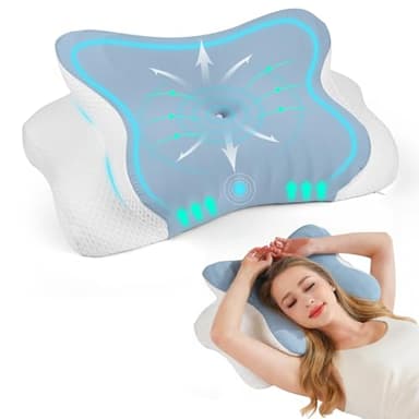 Gaethra Oreiller Cervical Mémoire de Forme, Oreiller Ergonomique Cervical, Oreillers Orthopédique pour Dormeurs sur Le Côté, Dos et sur Le Ventre, Sommeil pour Les Douleurs Cervicales