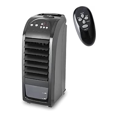MaxxHome Climatiseur Portable sans Tuyau D'échappement 70 W - Refroidisseurs d'air Noirs Pour la Maison et le Bureau - Climatiseurs Mobiles Avec 3 Vitesses - De Climatisation Portable Économique