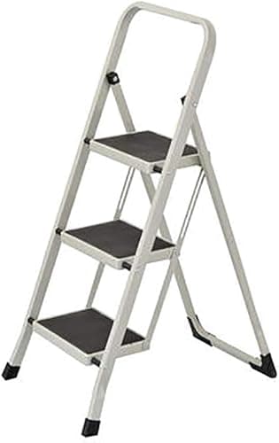 HOBBYTECH Esacbeau en Acier 3 Marches Tabouret Marche Pied Pliant Pieds Anti-dérapant Max 150Kg