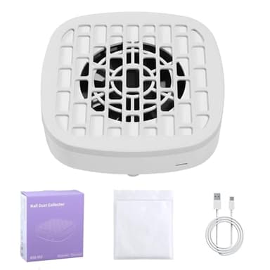 PhnkjGh Aspirateur à Poussière d'Ongles Professionnel - Aspirateur à Poussière sans Fil Silencieux - Outil de Manucure Portable et Nettoyeur pour Débutantes | pour Table Bureau Maison Studio Salon