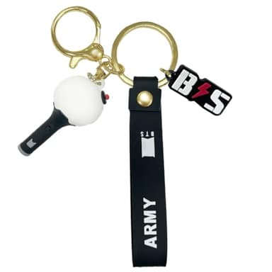 Porte Clef BTS, BTS Porte Clé Kpop pour Fans, BTS Keychain Femme Pendentif, BTS Merchandise Fille Cadeau, Clé de Voiture et Sac à Main, BTS Kpop Accessoires Convient Aux Fans