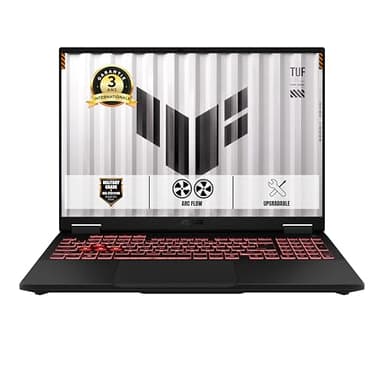 ASUS TUF Gaming A16-TUF608JMR-RV095W 16 Pouces FHD+ 165Hz PC Portable (processeur Intel Core i7-14650HX, 32Go DDR5, 512Go SSD, NVIDIA GeForce RTX 5060 8Go GDDR7, Windows 11 Home) - Clavier AZERTY