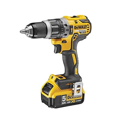 DEWALT - Perceuse visseuse à percussion compact brushless XR 18V - perceuse sans fil avec coffret TSTAK - 2 batteries / chargeur - 2 vitesses 0- 550/2000 tr/min - 420W - DCD796P2-QW