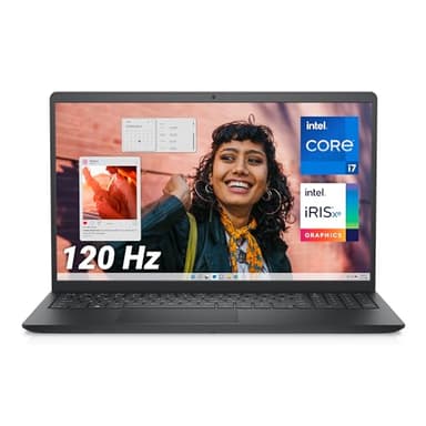 Dell Inspiron 15 (3530) Ordinateur Portable 15,6’’ Écran FHD 120 Hz, Intel Core i7-1355U, 16 Go RAM, 512 Go SSD, Intel Iris XE Graphics, Windows 11 Home, Clavier AZERTY - Noir Carbone