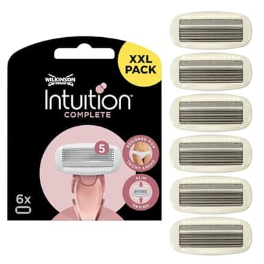 Wilkinson Sword - Set de 6 Intuition Complete - Set de 6 Lames de Rasoir pour Femme 6 Unités