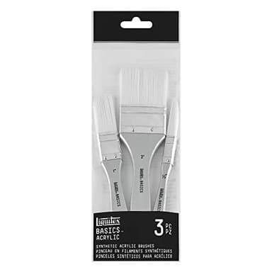 LIQUITEX BASICS SET DE 3 PINCEAUX SYNTHETIQUES