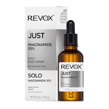 REVOX B77 - Just Niacinamide 10%, 30 ml, Sérum Visage et Cou Hydratant, Réduit les Imperfections et Taches Brunes, Améliore la Texture de la Peau, Renforce la Barrière Cutanée