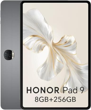 HONOR Pad 9 8Go 256Go Tablette, 12.1 Pouces 120Hz 2.5K Fullview Display, Snapdragon 6 Gen 1, 8 Haut-parleurs, Metal Body, Android 13, Google Service WiFi Tablet, Gris