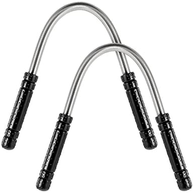 2 Pièces Épilateur de Visage à Ressort Outil de Filetage d'Épilateur de Visage de Sourcil Enlever les Poils de la Lèvre Supérieure, du Menton, des Joues et du Cou pour Femmes Hommes, Noir