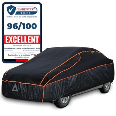 Upgrade4cars Bâche de Protection Voiture Exterieur Anti-Grêle | Housse SUV Universelle pour Été et Hiver | Bache Extérieur SUV - XL (510 * 193 * 145 cm)