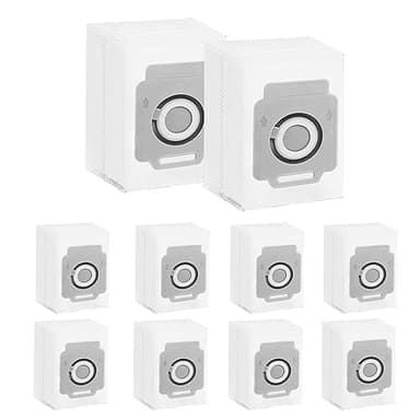 10 Sacs d'aspirateur de Rechange pour iRobot, Sacs à poussière pour Roomba i7, i7+, i3, i3+, i6, i6+, s9, s9+ Aspirateur，Sacs jetables de Rechange Accessoires pour iRobot Roomba,Grande capacité