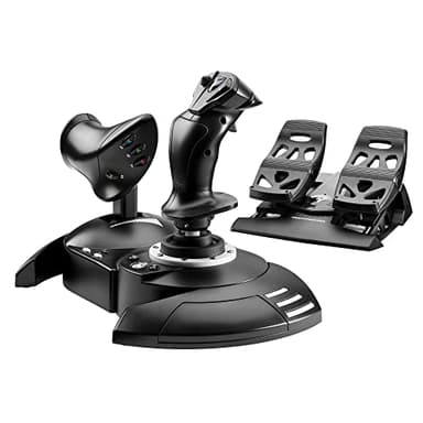Thrustmaster T.Flight Full Kit X - Manette de vol, accélérateur et pédales de direction haute précision pour Xbox Series X|S, Xbox One et PC