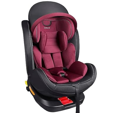 XOMAX XZ-16 Siège enfant pivotant à 360° avec ISOFIX et fonction couchée I Évolutif de 0 à 36 kg 0-12 ans Groupe 0/1/2/3 I Harnais 5 points et harnais 3 points I ECE R129 i-Size