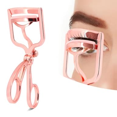 Recourbe Cils Professionnel Luxueux Eyelash Curler, Clip Haute Pression, Poignée Confortable (rose)