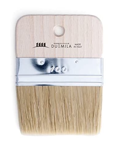 PENNELLIFICIO 2000 | Pinceau Spalter pour Effets décoratifs, Pinceau Plat, Effet Grain Bois, Largeur 10 cm - Fabriqué en Italie
