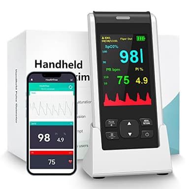 Oxymètre De Doigt Bluetooth,HOLFENRY Oxymètre De Pouls Rechargeable Saturomètre Oxymètre Professionnel Pour Les Enfants Adultes, suivi du niveau de SpO2, De La Fréquence Reise Verwenden