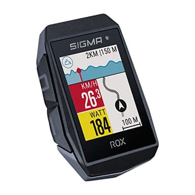 SIGMA ROX 11.1 Evo Black | GPS Compteur de vélo avec 150 Fonctions | Compatible E-Bike I Compteur de vélo sans Fil avec écran 1.77" I GPS Tacho avec altimètre