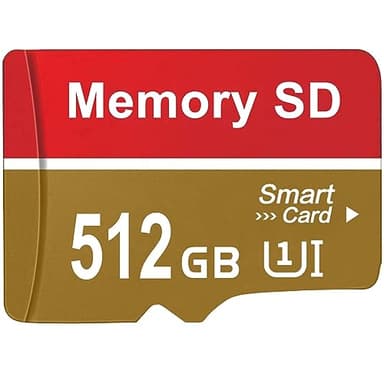 Vicylif Carte SD 512GO Grande Capacité SD Card Imperméable TF Cartes Durable Memoire Carte Peut être utilisé pour Caméras/Autoradios/Moniteurs