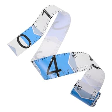 HOODANCOS Lot de 2 Règles de Mesure Adhésives Imperméables pour Poissons 135 Cm, Ruban Autocollant Portable Pliable Bleu, Outil Léger pour Kayak, Bateau et Glacière de Pêche