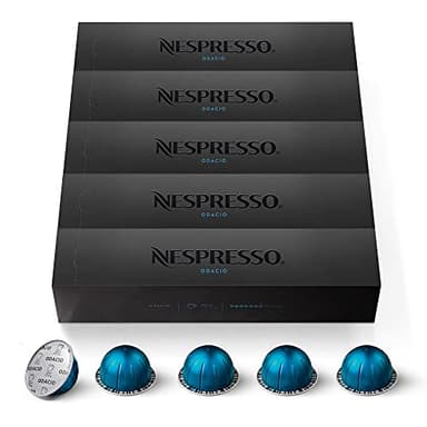 Nespresso Vertuo – 50 Capsules de Café Odacio – Intensité 7 – Pour Mug 230 ml – (5 étuis de 10)