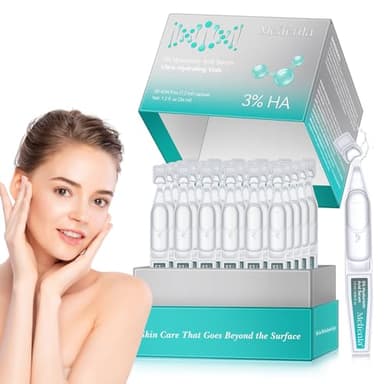 Hyaluronic Acid Serum,3% Sérum Visage à l'acide Hyaluronique, Ultra - Hydratant Sérum Visage Hydratant en profondeur Pour Peau Lisse Anti - âge, 30 PCS Design de Flacon Unique
