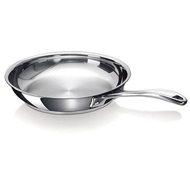 Beka 12068394 Chef Poêle à frire en acier inoxydable 28 cm, Argenté