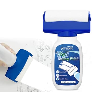 JOYAONE Peinture murale blanche au rouleau, séchage rapide, à base d'eau (500g)