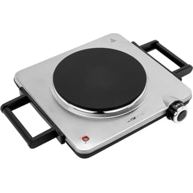 Clatronic® Plaque de cuisson électrique de 1500 W | Une plaque de cuisson pour la cuisine, le bureau ou le camping | Plaque de cuisson électrique avec réglage de la température en continu |EKP 3788
