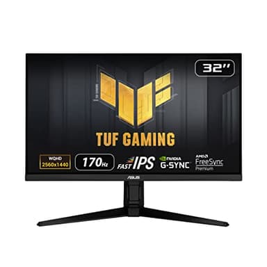 ASUS TUF Gaming VG32AQL1A - Ecran PC 31,5" WQHD - Dalle IPS - 16:9-170Hz - 1ms - 2560x1440-350cd/m² - 2X HDMI & 2X USB-A - Haut-parleurs - DCI-P3 99% - G-Sync Compatible - ELMB Sync - HDR 400