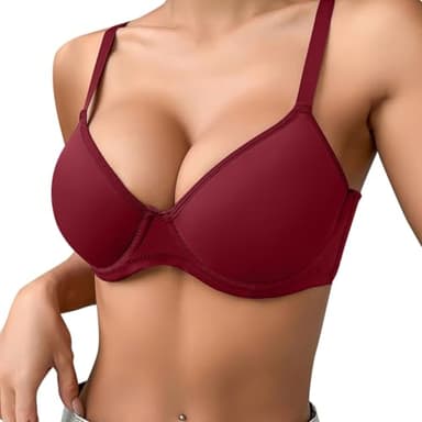 Générique Femme Soutien Gorge Invisible Push Up Rembourré avec Armature