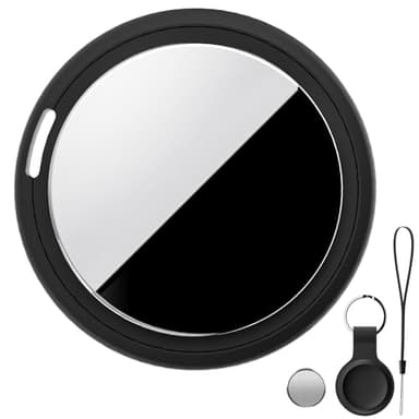 Bnlei Traceur d'objets Air Tracker Tag Compatible Apple Localiser | Find My pour Clés, Portefeuille, Bagages, Voiture, Animaux de Compagnie Chiens et Chats- iOS Uniquement (Noir Graphite, 1-Pack)
