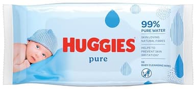 Huggies - Lingettes pour bébé Pure - 56 pièces