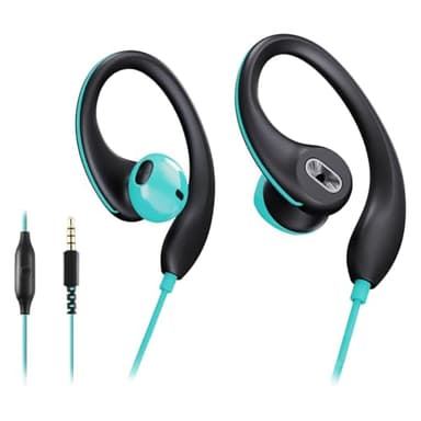 Laroal Écouteurs Intra-Auriculaires filaires avec Crochet d'oreille, Clip d'oreille, Prise Jack 3,5 mm, écouteurs de Course enveloppants pour Smartphone, Ordinateur Portable, Tablette, MP3
