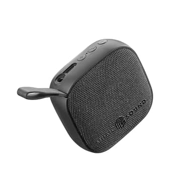 Music Sound - Mini - Enceinte Bluetooth - Puissance de 3 Watts - 4 Heures d’autonomie - Compacte et Portable - Finitions en Tissu Doux et coloré - Noir