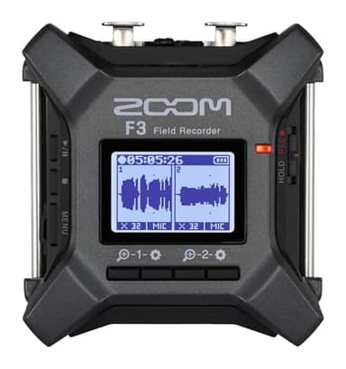 Zoom F3 - Enregistreur 2 pistes broadcast de terrain - 2 préamplis