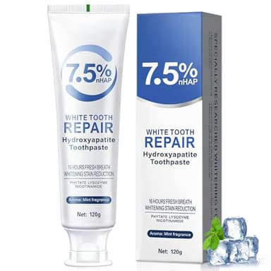 120g Toothpaste,Dentifrice Blanchissant,Dentifrice nettoyant buccal,Renforcer les Dents,Favorise le blanchiment des dents,Fraîcheur longue durée,Action efficace contre les taches