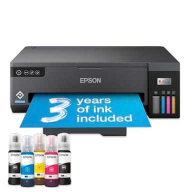 Epson EcoTank ET-14100 Imprimante Photo A3+ 4 Couleurs, WiFi, Mobile Printing, Réservoir d'encre Rechargeable, Kit d'encre d'origine + Bouteille Noire supplémentaire