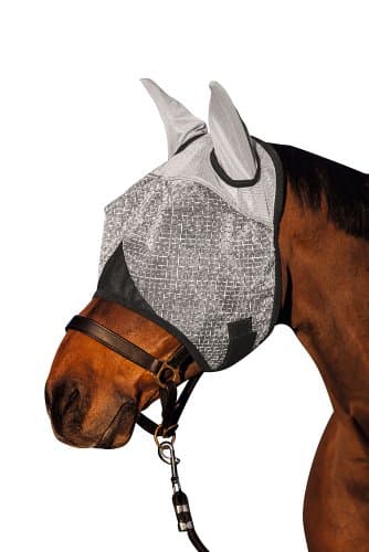 Kerbl Masque anti-mouches avec oreilles et protection anti-UV,Poney